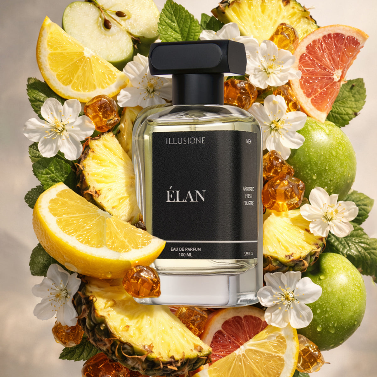Élan Edp Erkek Parfüm 100ml | Aromatik-Fresh-Füjer | Limon, Sedir, Paçuli, Misk