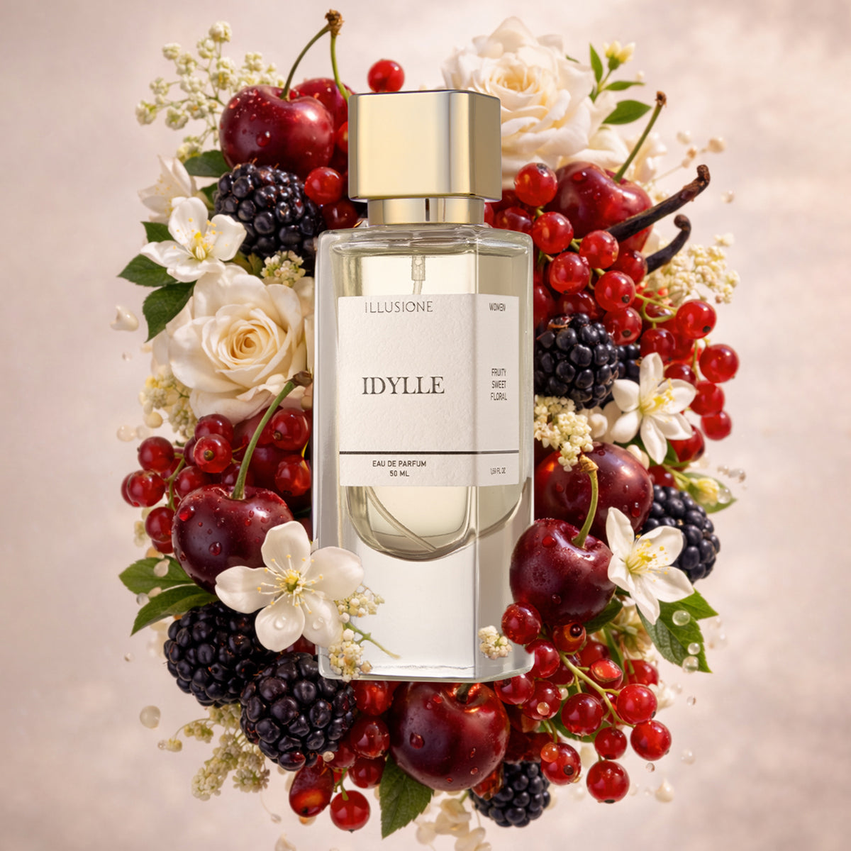 Idylle Edp Kadın Parfüm 50ml | Meyveli-Şekerli-Çiçeksi | Vişne, Ahududu, Yasemin, Paçuli