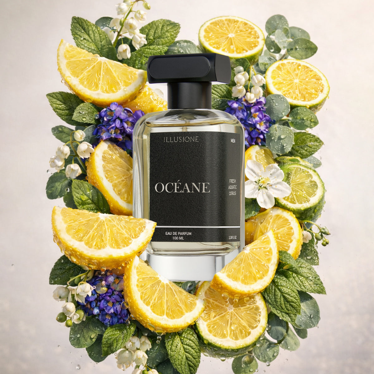 Océane EDP Erkek Parfüm 100ml | Ferah-Deniz-Narenciye | Aromatik, Limon, Gül