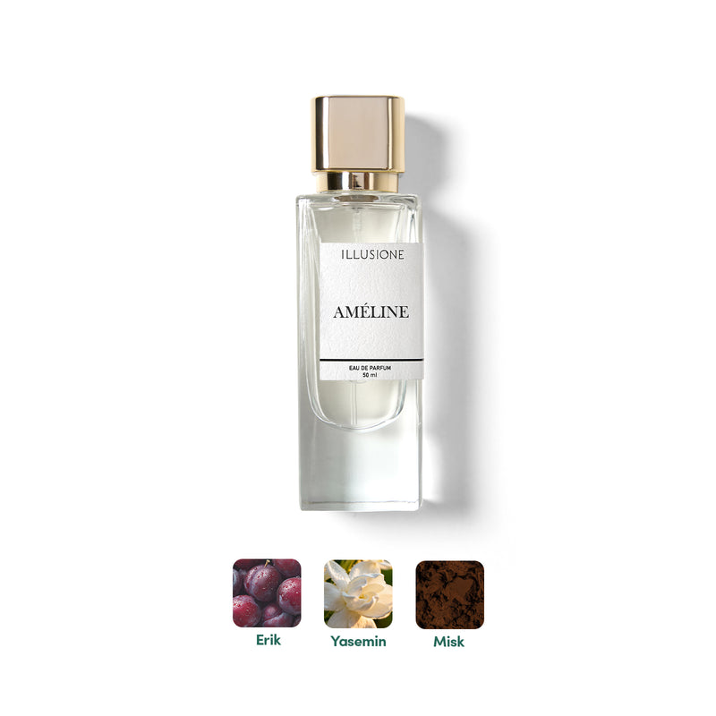 Améline EDP Kadın Parfüm 50ml | Pudramsı - Çiçeksi - Ferah | Yasemin, Misk