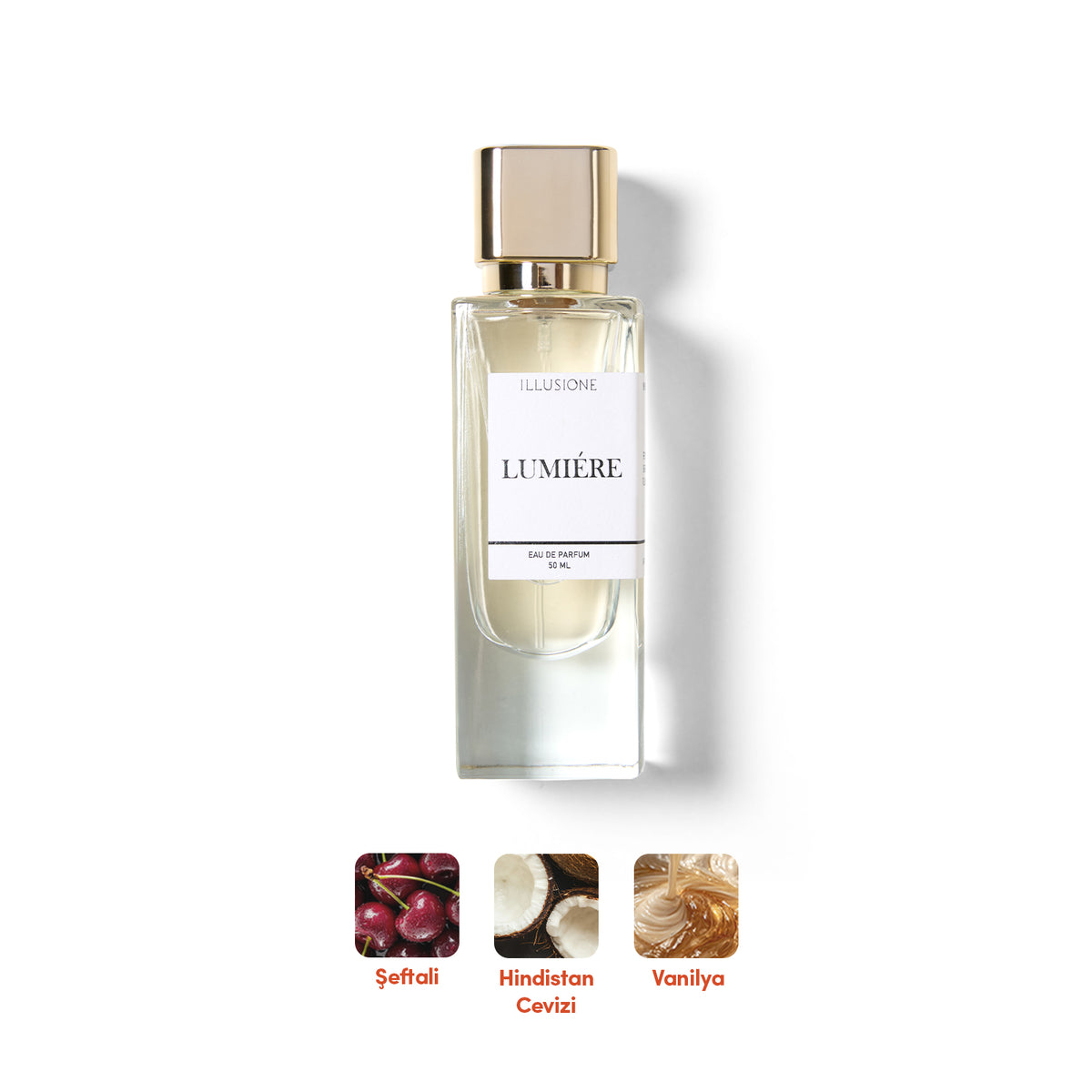 Lumière Edp Kadın Parfüm 50ml | Tatlı - Vanilya - Gurme | Narenciye, Müge, Orkide, Misk