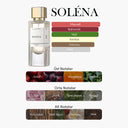 Soléna EDP Kadın Parfüm 50ml | Baharatlı-Tatlı-Vanilya | Narenciye, Gül, Vanilya